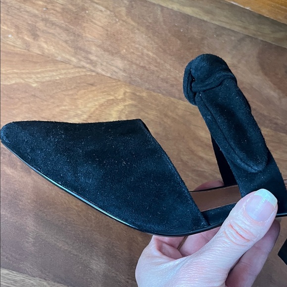 New Chelsea & Violet Black Suede Mules - Picture 6 of 13